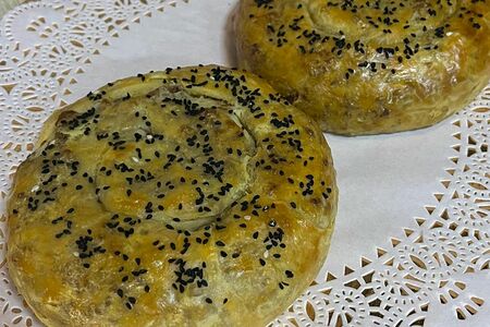 Вертута из слоеного теста