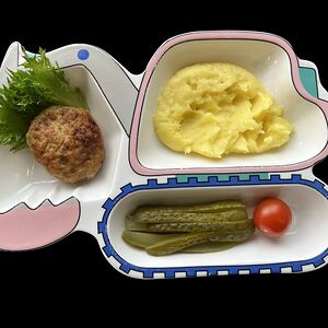 Куриная котлетка с пюре