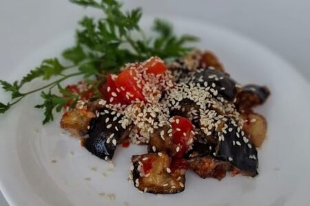 Баклажаны в соусе чили