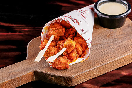 Куриный попкорн с соусом медовая горчица