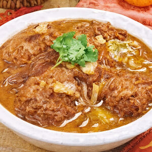 Мясные тефтели с пекинской капустой