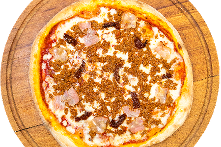 Пицца Болоньез с вялеными томатами