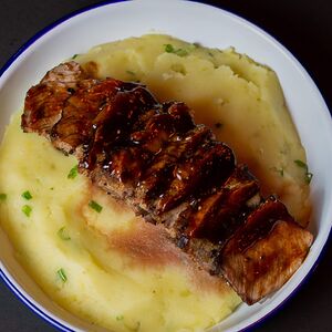 Սթրիփ սթեյք կարտոֆիլի խյուսով