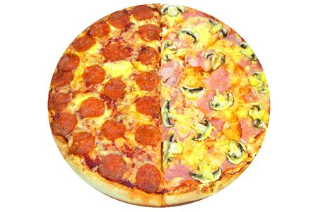 Пицца Ветчина-грибы-пепперони