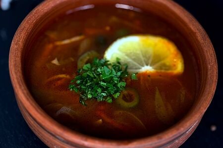 Солянка со сметаной