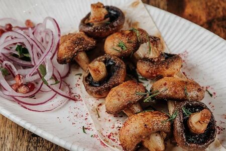 Шампиньоны на гриле