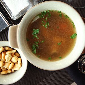 Уха из осетрины и черной трески Детская