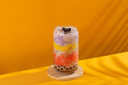 Баббл ти Кокос-таро молочный на вынос 700 мл