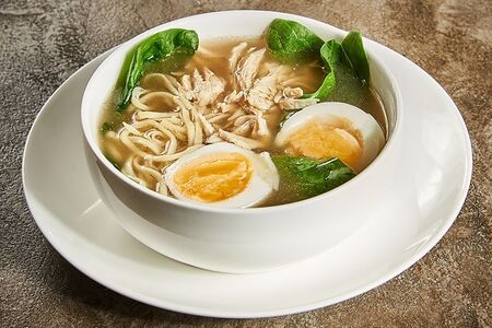 Суп с лапшой и цыпленком