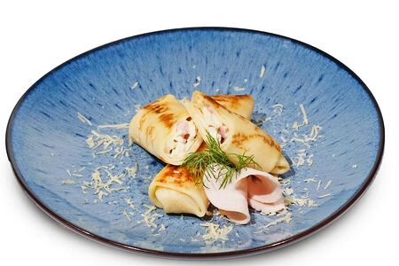 Блинчики с ветчиной и сыром