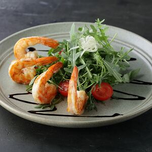 Руккола с креветками