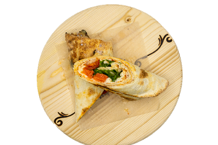 Стромболи с копченым лососем