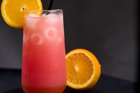 Лимонад красный апельсин 