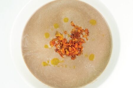 Суп-крем из лесных грибов и шампиньонов