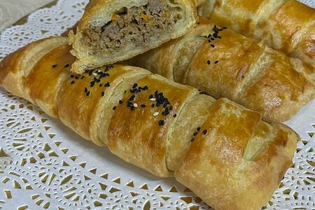 Штрудель с говядиной