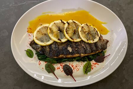 Кефаль на гриле