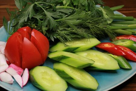 Букет из свежих овощей