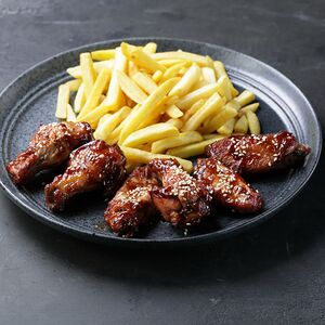 Крылья в соусе барбекю