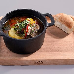 Суп густой из форели и тархуна