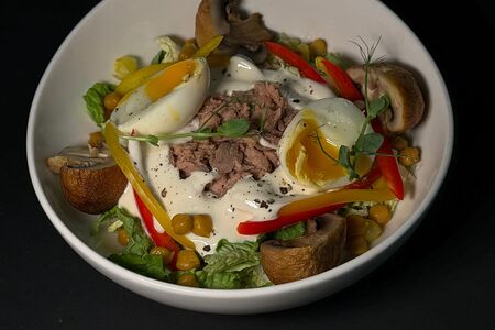 ПП салат белковый с тунцом в собственном соку 