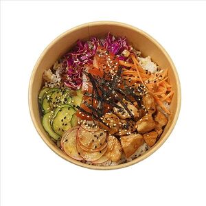 Поке с курицей терияки