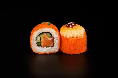 Запечённая Калифорния с лососем