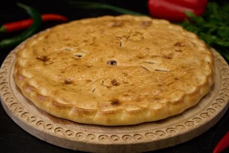 Осетинский пирог с бараниной и говядиной