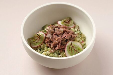 Окрошка с мраморной говядиной