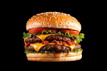 Бургер с говяжьей котлетой