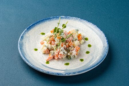 Оливье с кетой