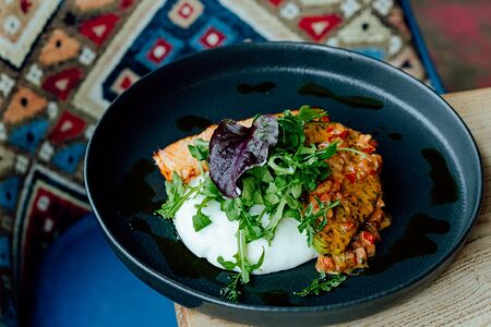 Лосось терияки на гриле