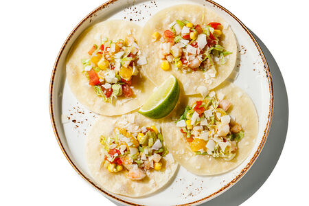 Тако с креветкой