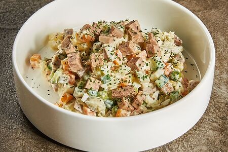 Оливье с языком