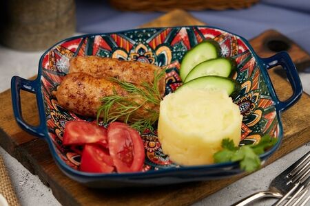 Мини-люля с картофельным пюре