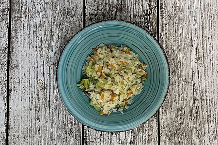 Рис с морковью и брокколи