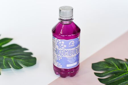 Комбуча Lava на зеленом чае (Лемонграсс, лаванда, цветы клитории)