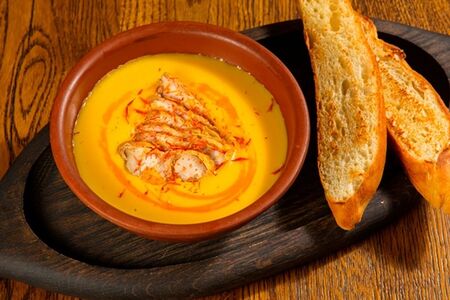 Крем-суп из чечевицы с курицей