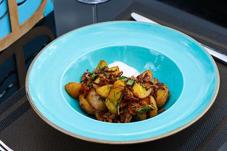 Картофель с лисичками 