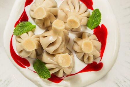 Патара-хинкали с вишней