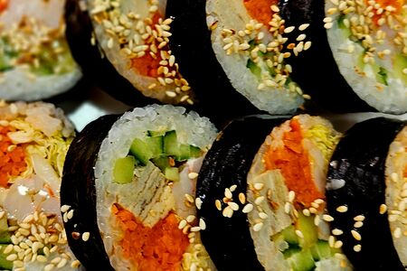 Кимпаб с овощами 