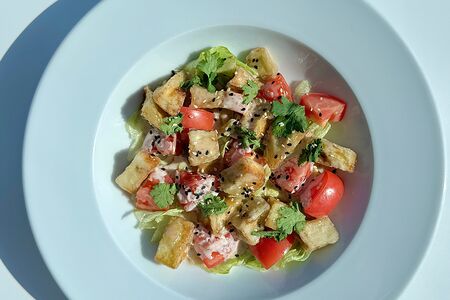 Тайский салат с баклажанами в кунжутном соусе 