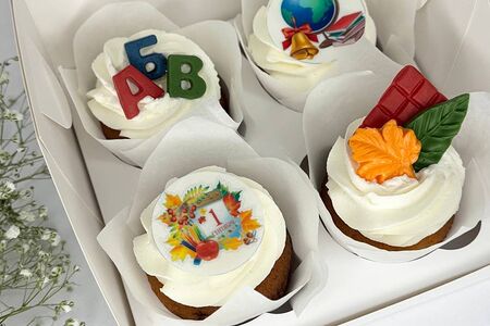 Набор Капкейков 1 Сентября (4 шт.)