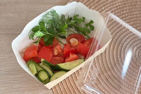 Салат Овощной со сметаной