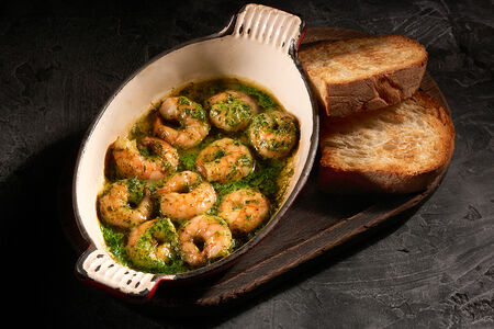 Креветки из печи с эстрагоном