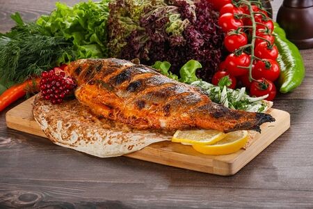 Сибас на углях