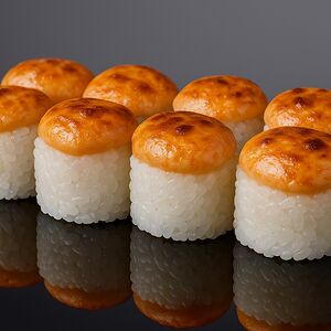 Запечённый ролл с сахалинским гребешком