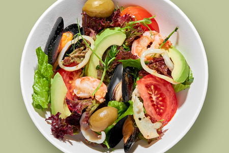 Сицилийский с морепродуктами салат