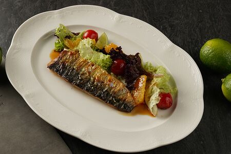 Жареное филе Макрели на гриле