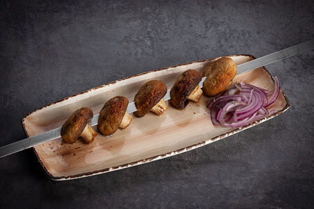 Шампиньоны на мангале