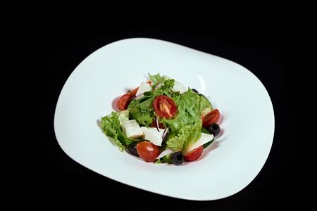 Легкий овощной с домашним сыром